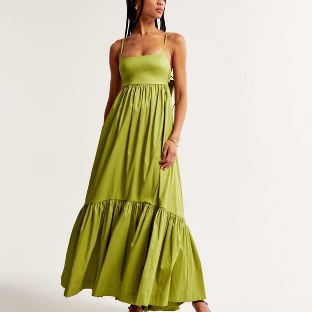 Abercrombie & Fitch Lime Green Maxi Dress